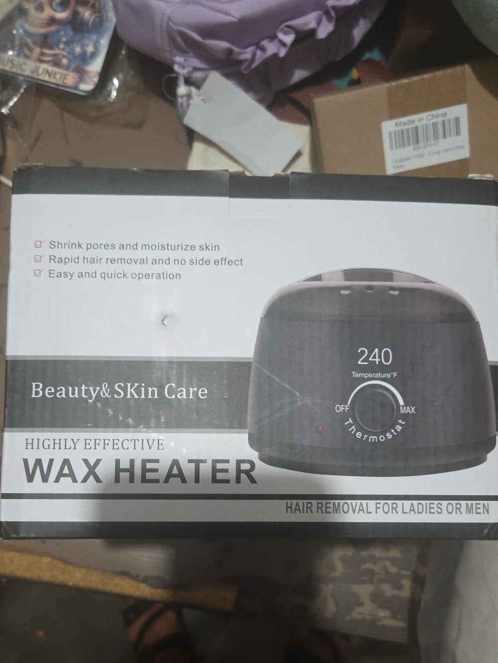 Wax Heater - Black Beauty & SKin Care Label